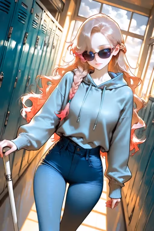 The Sweet Blind Girl is Being Bullied in The Hallway, Will you Save her?