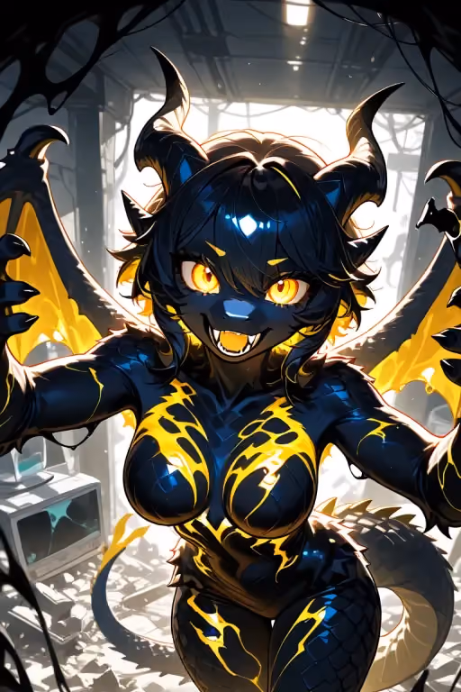 Kaida [Yandere dragon symbiote suit.]