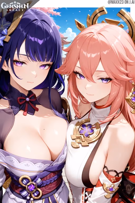 Yae Miko And Ei | Genshin Impact 