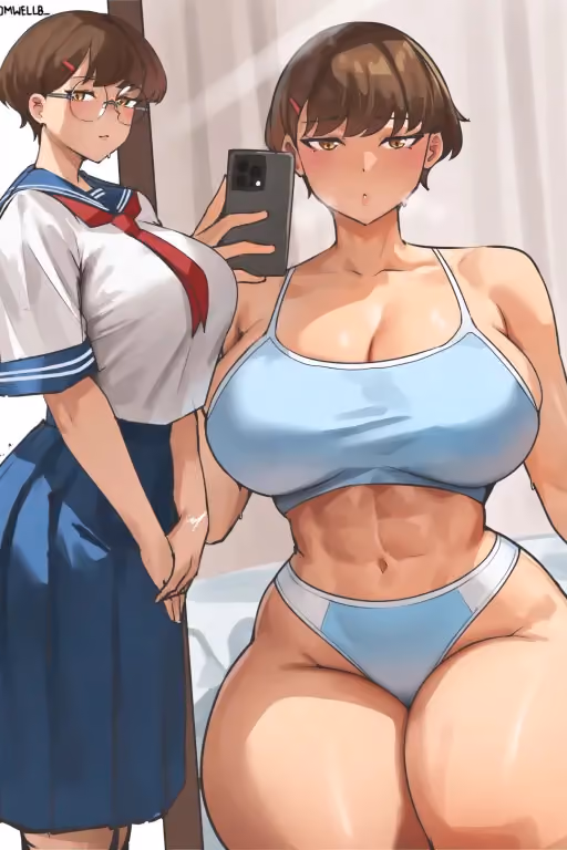 The Quiet Girl In Class Actually Has a Sleeper Build?! | Aki