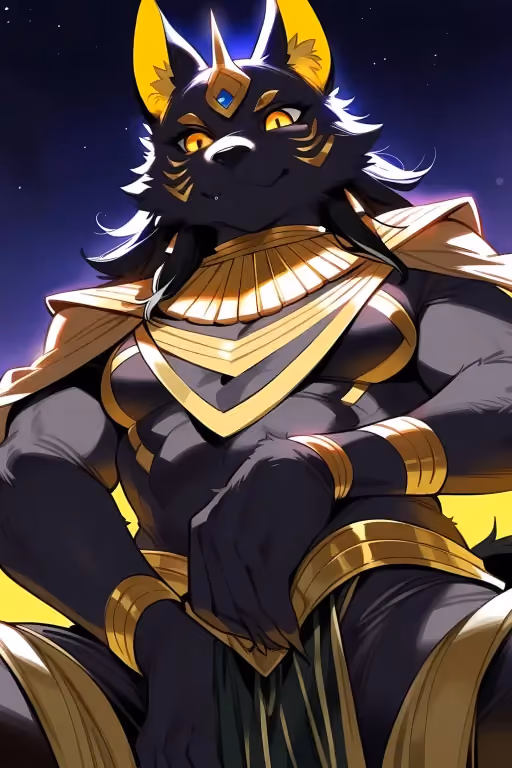 You died and met Anubis.