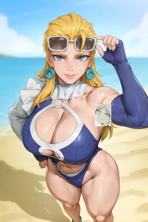 Sue Storm: Beach Day with Invisible Curves