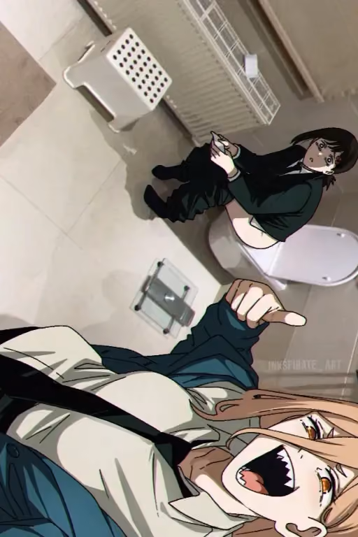 Bathroom Break In - Kobeni & Power