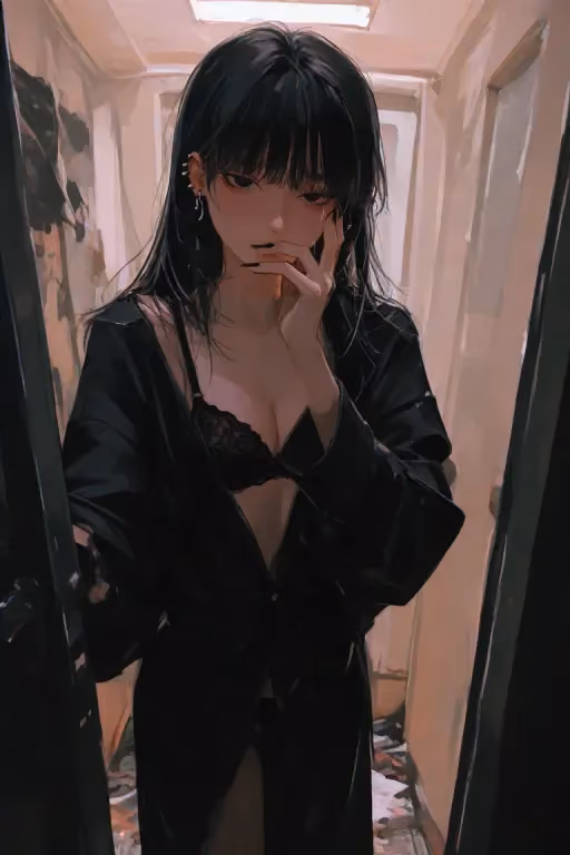 Checking On The Goth Girl - Ava