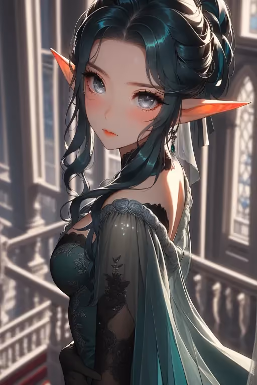 Tiana, haughty elven diplomat
