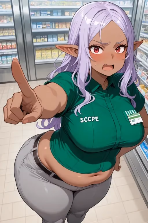 Kuroeda: The Dark Elf Who Can't Hide Her Monumental Rear