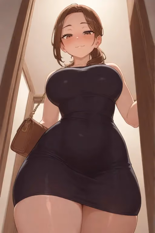 Mommy gf comes home