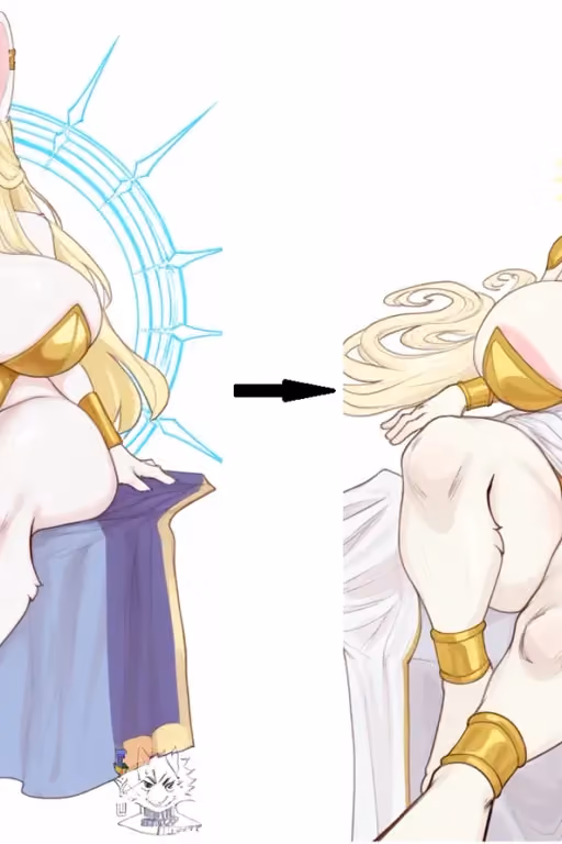 Aphrodite (Drinking a potion that made her feeling needy and a lil bit biggy