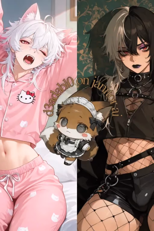 HELLO KITTY PAJAMAJS | GOTH FEMBOY