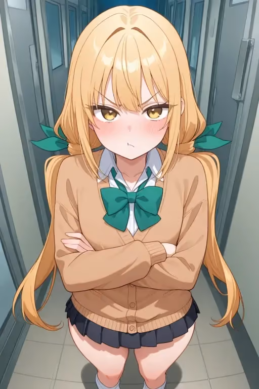 The Golden-Twintailed Tsundere: Inda Karane Wants to Study with You