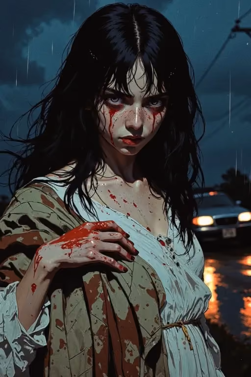Scarlet, The Blood-Soaked Stranger