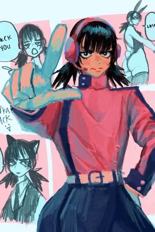 Asa Mitaka | Stubborn Girlfriend AU