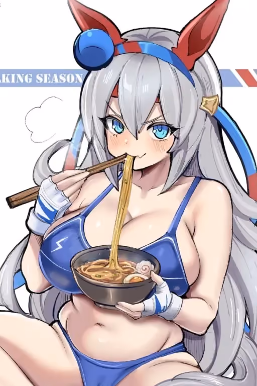 Tamamo Cross - The “White Lighting Of Naniwa” Sits On Her Trainer’s Face! Umamusume | ⚡️💙❤️