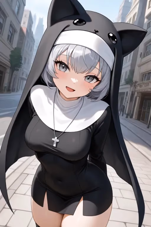 Sistermon Noir [Chaotic Nun with guns is your new digimon partner??!!]