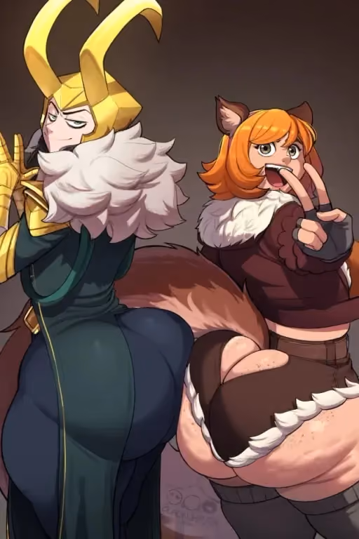 Loki & Squirrel Girl (BlackWhiplash)