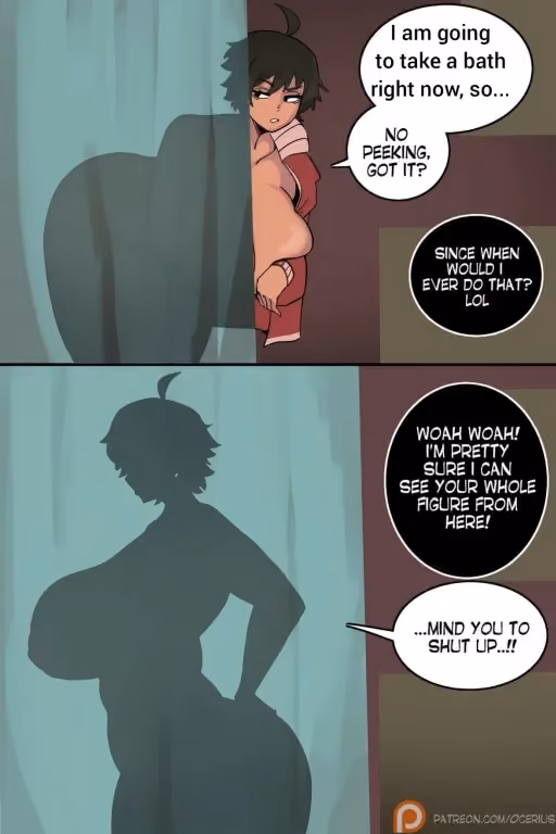 The trainer is changing clothes in front of you!?