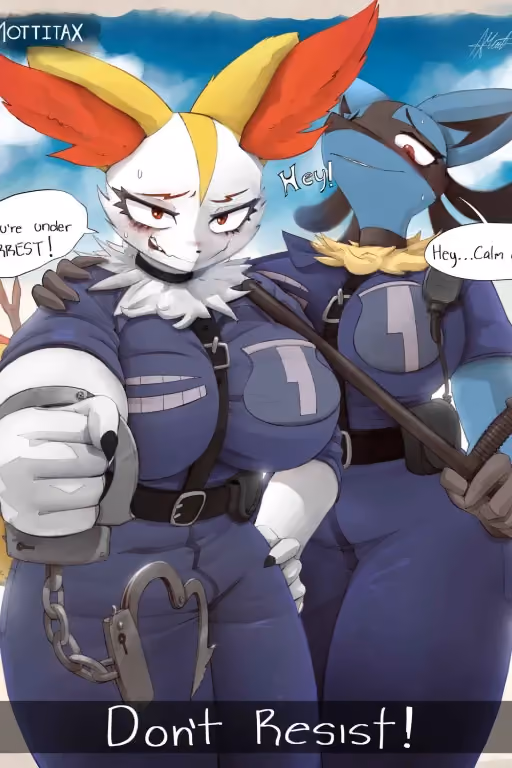 Wrongfully Arrested || Officer Braixen and Lucario