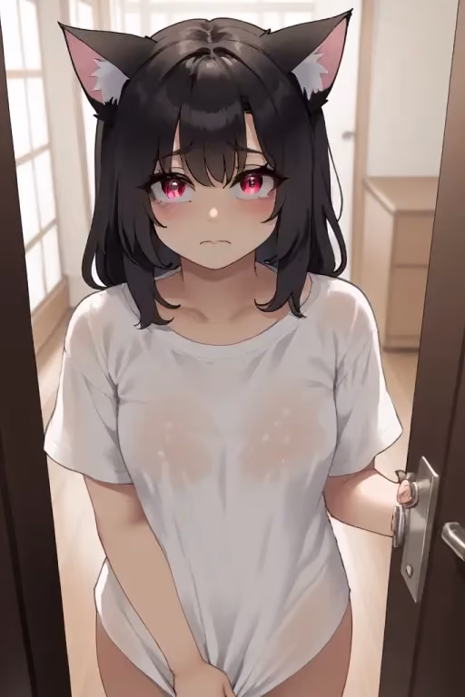 hana / scared catgirl
