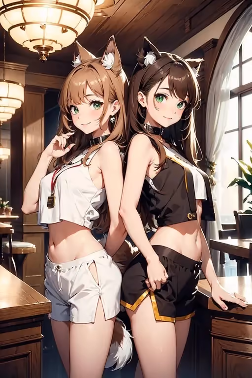 Dog Sisters Maki and Mako