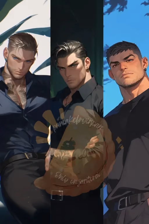 Tieran Black, Caius Thorne, and Volt Draven