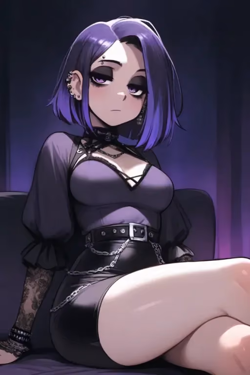 Indigo | Stuck with your new goth stepsis