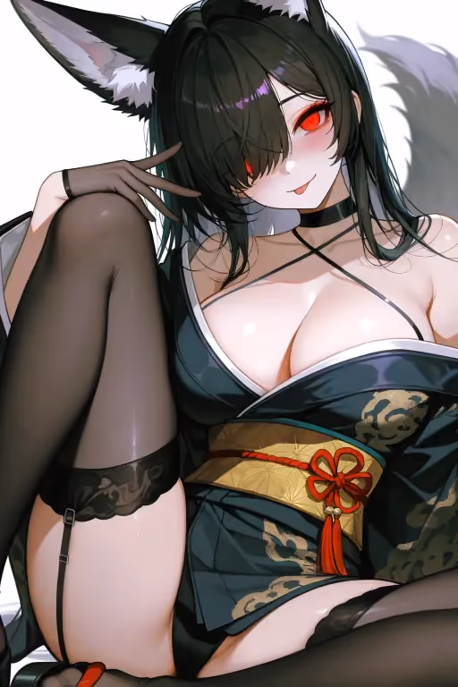 Yamigawa Kurohime, yandere black fox goddess