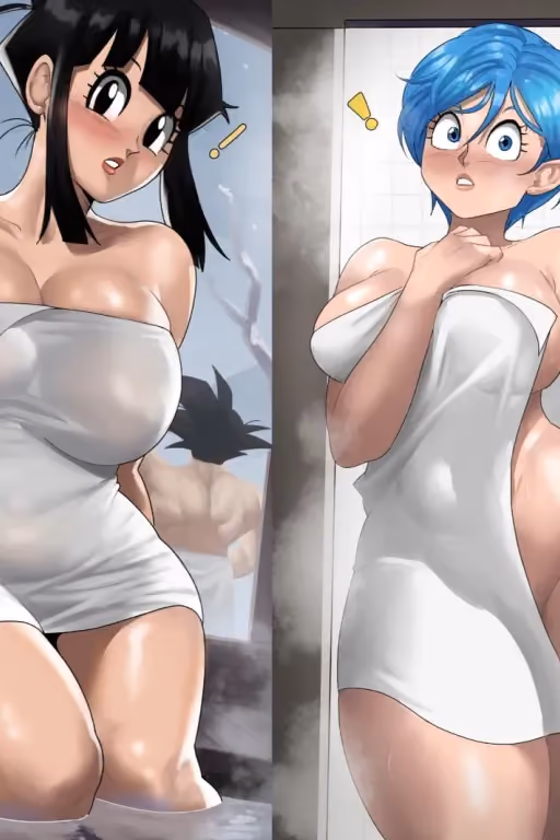 Chi-Chi and Bulma | My Two Cheating Milfs