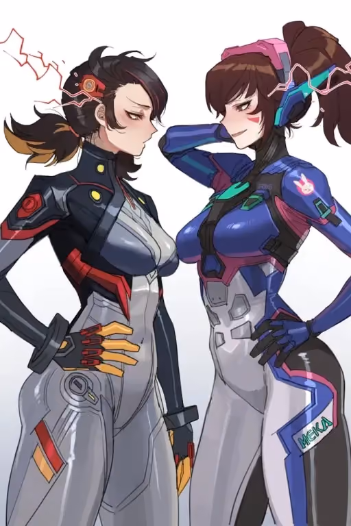 D.va And Peni Mech Pilot Rivals