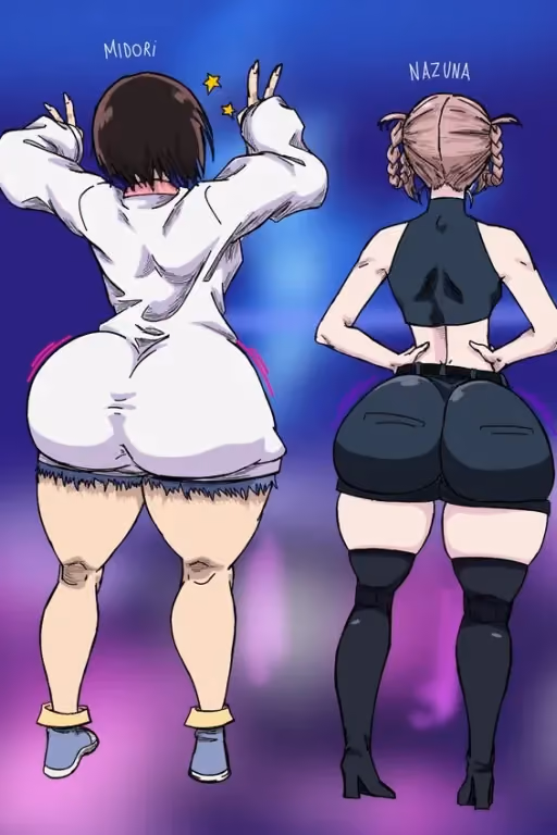 Call by night girls || Which ass is fatter ? 