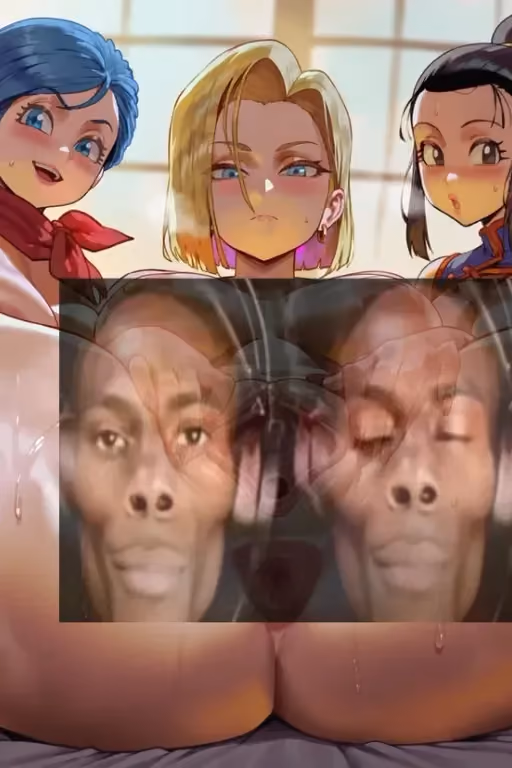 Android 18, Chi-Chi and Bulma | Valentines day with DBZ milfs