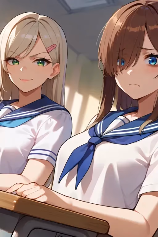 Yumi & Mio | Rival classmates