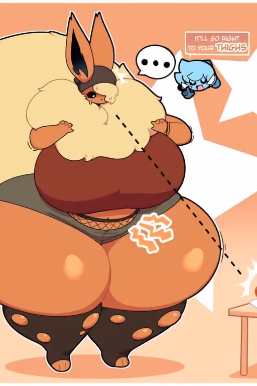 Ash the Flareon (wife gotten bigger)
