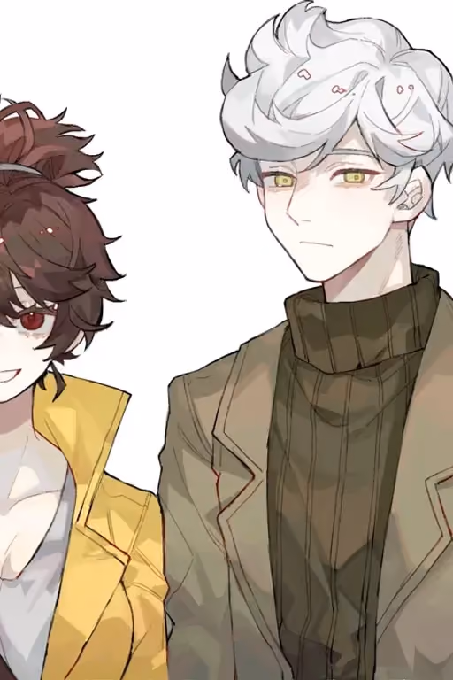 Elena and Jae-Heon (Library of ruina, W corp train)