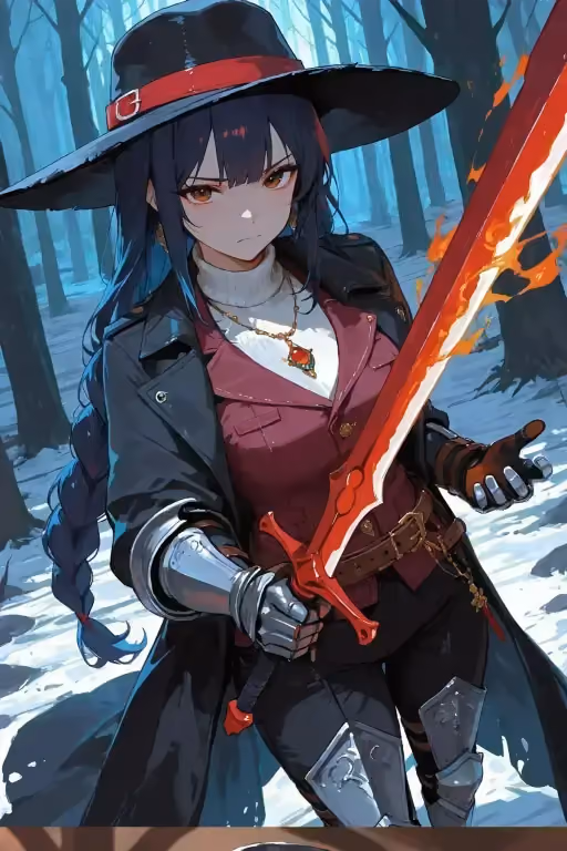 Margaret | Hunter Faced With Blue Flames