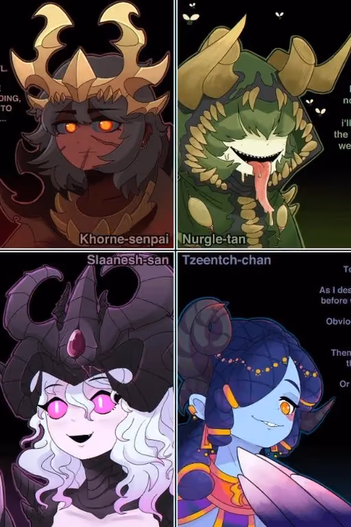 The 4 chaos gods