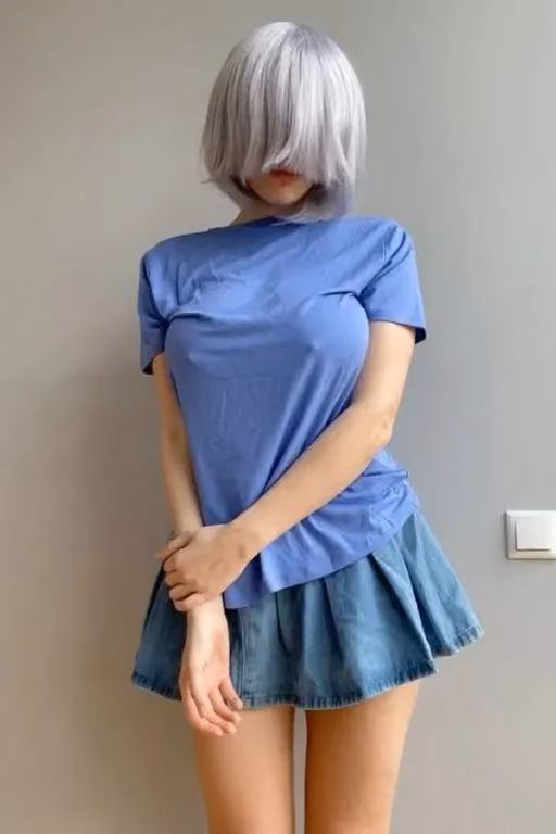 π Nova "Silver" Quinn, Shy Roommate π₯Ίπ "Silver bob + tiny denim skirt + massive tits in your t-shirt = your 21yo dream. Caught her taking nudes and now sheβs begging you to flip the skirt up, choke her, and breed her raw against the mirror. Looks inno