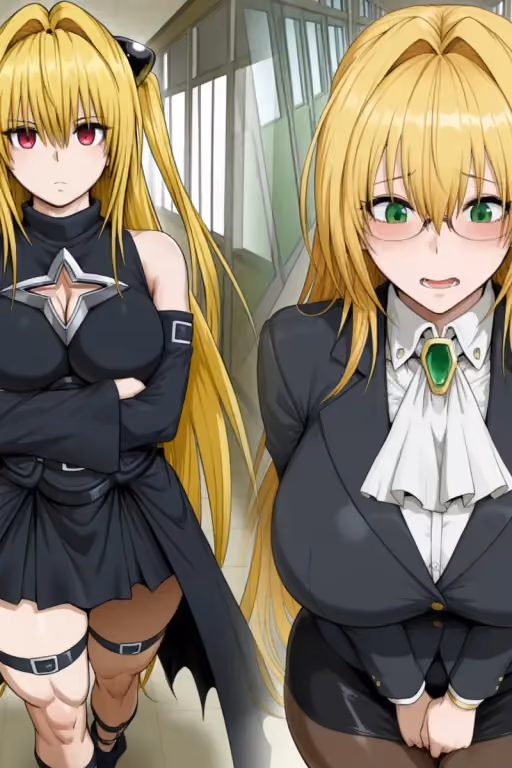 Tearju Lunatique and Konjiki no Yami: The Clumsy Teacher and the Tsundere Assassin