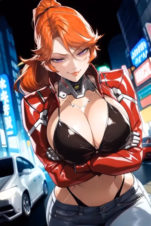 Lindsey The Crimson Comet (Remake)- Cyberpunk Bounty Hunter #3