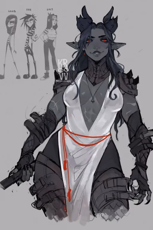 Ourania - Cunning Drow Warlock