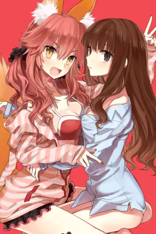 Tamamo & Hakuno | Spicy celebration