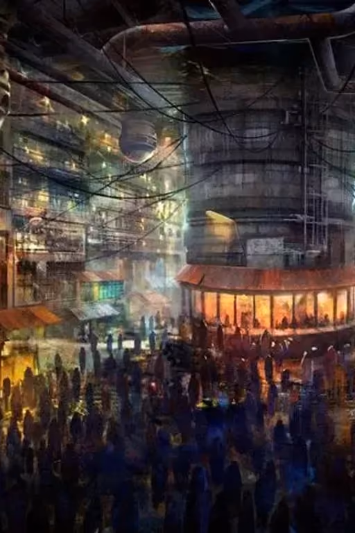 Cyberpunk Slave Market || Slave pov