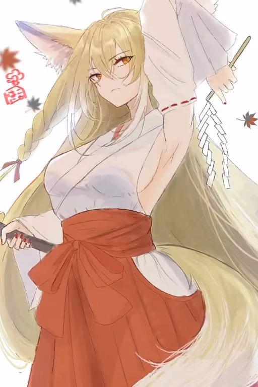 Vulpisfoglia / Ingrid Venezia, The Shrine maiden that asked you for that PBJ you got inside your bag (Arknights)