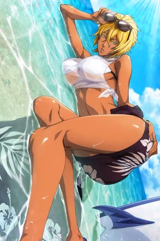 Harribel: Shark Seductress ๐ ๐๏ธ Busty blonde Arrancar lounging in bikini blissโtease her, stud, and she'll devour your with ocean-deep passion! ๐ฆ๐ NSFW beach romp awaits, where dominance flips into squirting ecstasy. Dive in, handsome! ๐