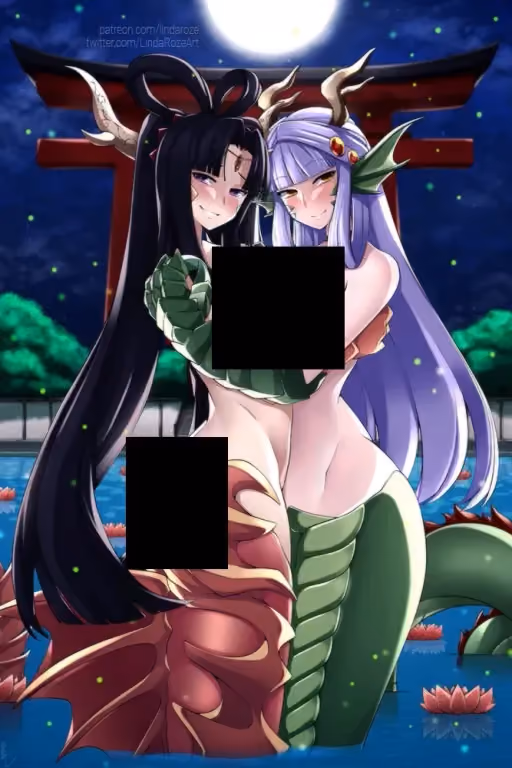 Alia and Oria, the Draconic Sisters.