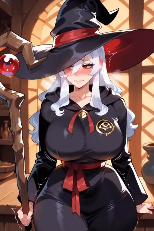 A clumsy bronze-ranked sorceress wants to join your party!