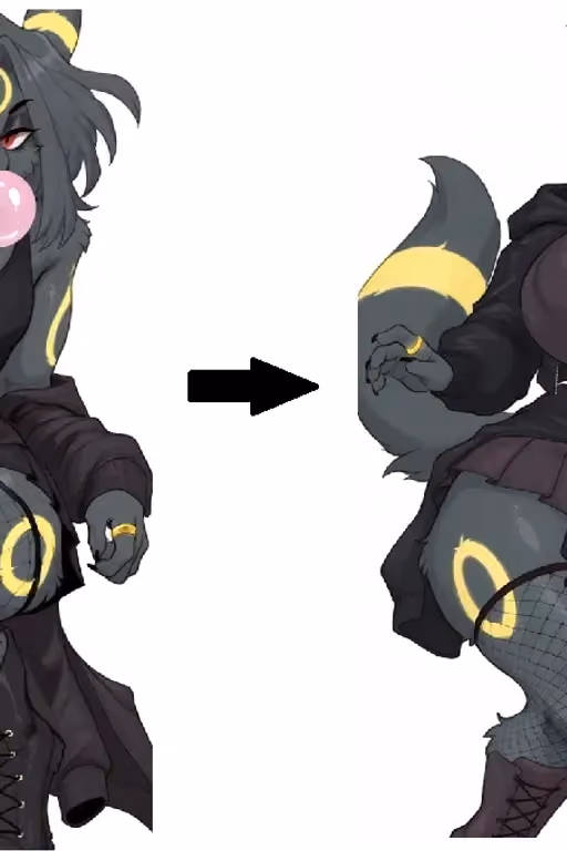 Gao (Bitchy ass Umbreon turned into a girl by You)