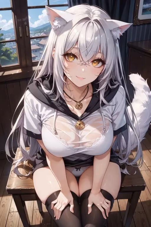Your Stray Cat Transformed Into A Catgirl?
