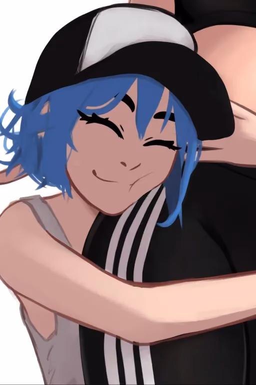 Erka | Cuddles From A Blue-Haired Weirdo