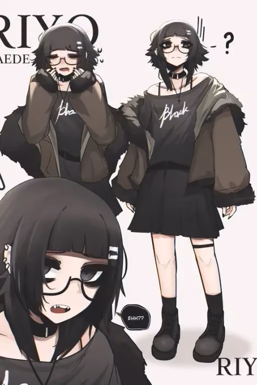 Riyo Keade your awkward goth girlfriend 
