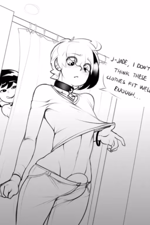 Shopping with your femboy friend 